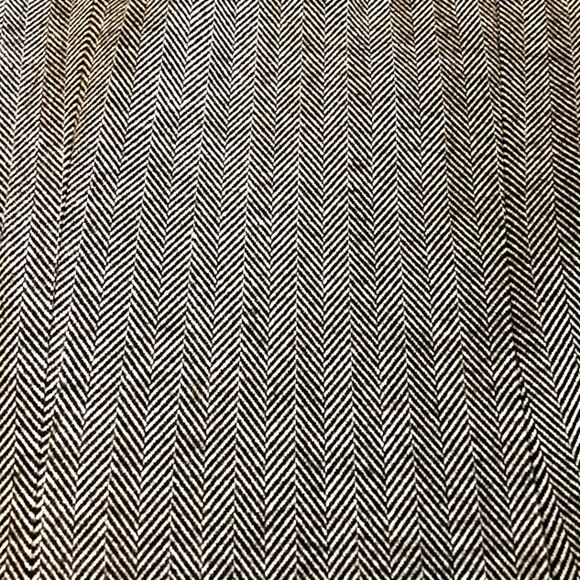 Rachel Zoe Herringbone Longline Academia Blazer Jacket w Pockets in B/W/G Large - Picture 5 of 8